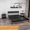 Nordic Bedroom Metal Furniture Popular Design King Size Bed Frame High End Bed