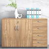 Factory Price Office Home Hallway Bedroom Cabinet with 5 Drawer Wooden Low Credenza File Cabinets Storage Cabinet