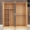 Factory direct supply cheap simple modern two three four doors wooden closet wardrobe cabinet for bedroom furniture