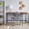 Home Wooden Panel Laptop Computer Office Table Desk Furniture Modern Scrivania Escritorio L Shape Office Desks with Steel Legs