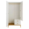 Hot Sale Wooden Simple Corner Armoire Wardrobe with Drawers