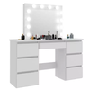 Cheap fatory price white gloss dressing table with drawers wood cabinet bedroom dresser furniture