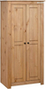 Two Door Wardrobe with Drawer and Hanging Rod for Bedroom, Armoire Closet Clothes Double with Hanging Bar,31.5"x19.7"x67.5" 