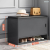 Living Room Entryway Furniture Modern Simple Wooden Small Shoe Storage Bench Thin Rotating Shoe Rack Cabinet with Seats