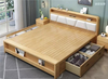 Dabul size of bed modern home furniture solid wood bed frame beds with storage