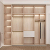 2022 New Modern Customized White Wardrobe Cabinet Latest Design Wooden Storage Sliding Door Wardrobe