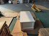 Living Room Cabinets Furniture Wood Cabinet for Living Room Modern Style MDF White 1 Flat Top Layer 2 Open Space 2 Drawers