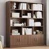 Modern Living Room Tall Bookcase Book Shelf Wooden Library Bookshelf with Doors Book Case Design Furniture