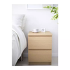Cheap Price Bedside Tables Traditional Style White 2 Drawer Nightstand
