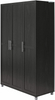 Ameriwood Home Systembuild Evolution Camberly Framed 3 Door Wardrobe, Black Oak