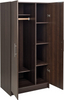 2 Door Wardrobe Cabinet with Storage Shelves, 21" D x 32" W x 65" H