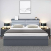 Modern bedroom furniture multifunction storage bed Multifunctional solid wood queen storage soft family bed designer