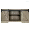 Wood Storage Cabinet with Doors and Shelve Sliding Barn Doors Tv Cabinet For Home Living Room