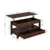 Coffee Table with Lift top with Storage Living Room Modern Furniture