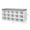 VASAGLE Home Entrance Furniture Organiser Modern Shoe Bench Cabinet Shoe Racks Storage with Bench