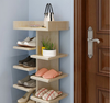 Modern Shoe Rack Multilayer Assembled Wooden Shoe Cabinet Wooden Minimalist Shoe Rack Multifunctional Storage