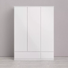 Fittings Armoire Wooden Wardrobes 3 Doors Bedroom Wooden Kids Wardrobe In White