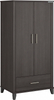 Bush Furniture Somerset Large Armoire Cabinet in Storm Gray