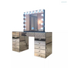 Hollywood Furniture Makeup Vanity with lights Glass Dressing Table