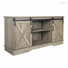 Wood Storage Cabinet with Doors and Shelve Sliding Barn Doors Tv Cabinet For Home Living Room