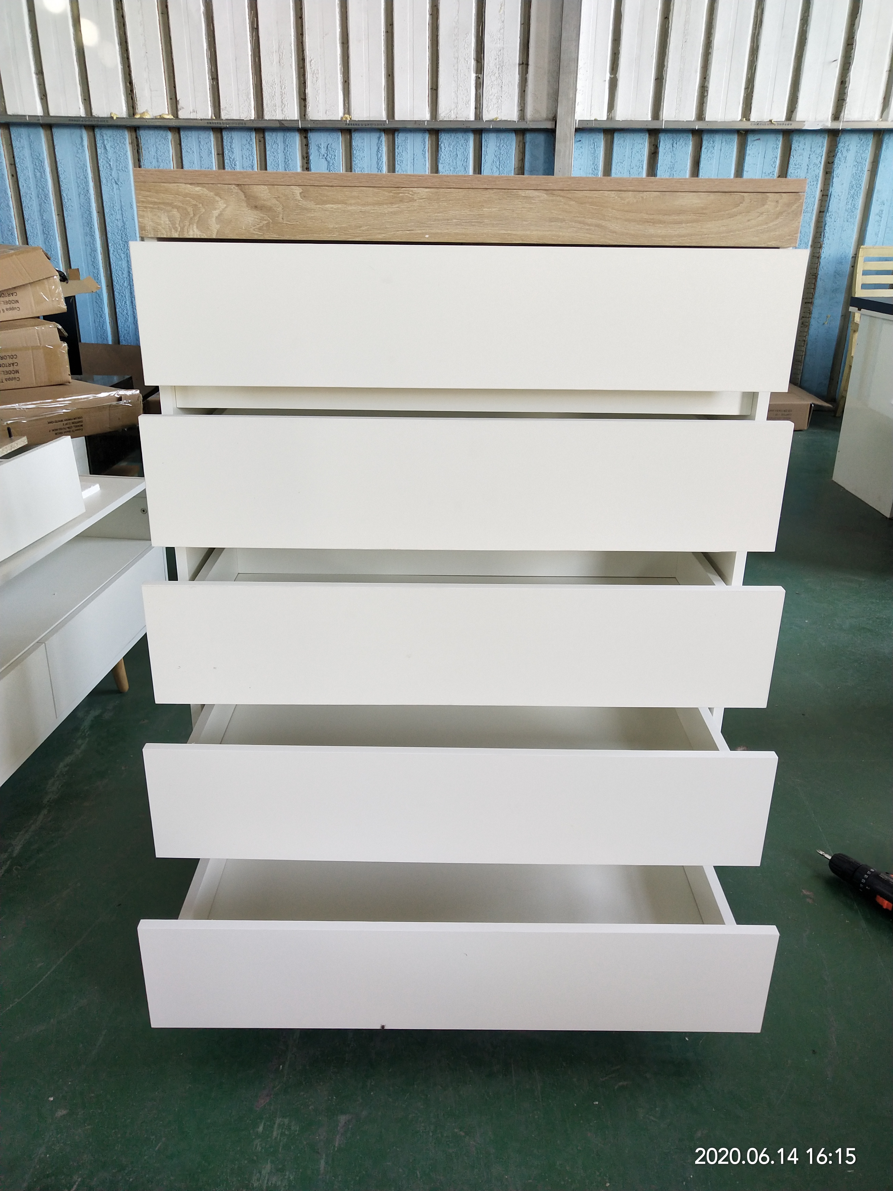 High Quality Big Wooden Jewelry Cabinet Box with 6 Drawers for Womens Gift Jewellery Storage Packaging China Factory in Stock