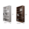 Custom Modern Book Shelf Design Wooden Display Simple Bookcase Wood Library Bookshelves Industrial Bookshelf with Back Panel