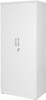 Better Home Products Harmony Wood Two Door Armoire Wardrobe Cabinet in White