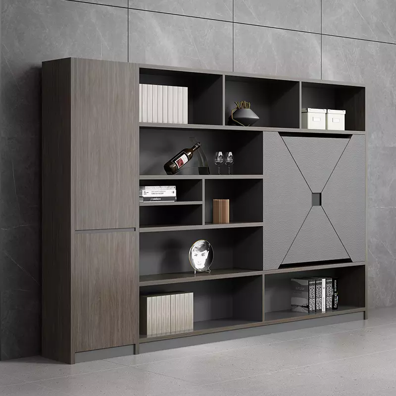 WJG-4 Simple Commercial Furniture Modern Office Cabinet Storage Office Furniture Multi-door Wooden Filing Cabinet Storage