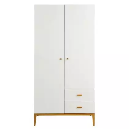 Hot Sale Wooden Simple Corner Armoire Wardrobe with Drawers