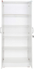 Better Home Products Harmony Wood Two Door Armoire Wardrobe Cabinet in White