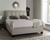 European wood furniture double bed with storage deign