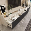 New Model used MDF wall mounted tv cabinet design wall white color tv stand for living room