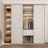 2022 New Modern Customized White Wardrobe Cabinet Latest Design Wooden Storage Sliding Door Wardrobe