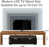 LED TV Stand High Glossy Television Stands RGB LED Lights Wood Rustic TV Stand TV Gaming TV Cabinet for Living Room Bedroom