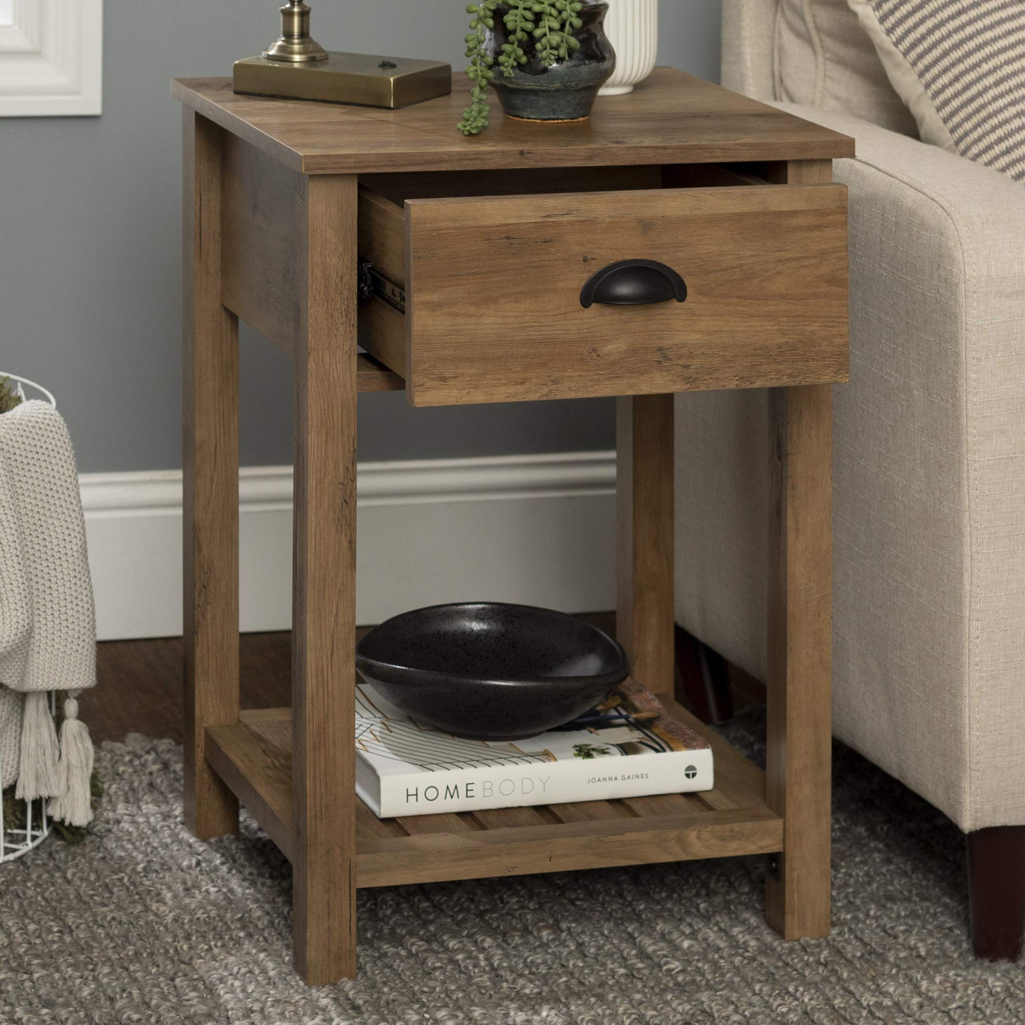 Modern Farmhouse Accent Entryway Entry Table Living Room End Side Table Nesting Tables