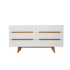 Nordic Scandinavian Wood Chest Of Drawers Storage Cabinet Clothes Cupboard Design Wooden 6 Drawers Storage Cabinet