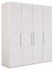 Customized Modular Mdf Hotel Full Luxury Bedroom Storage Cabinet Furniture Wooden Modern White Armoire Wardrobe Closets Designs