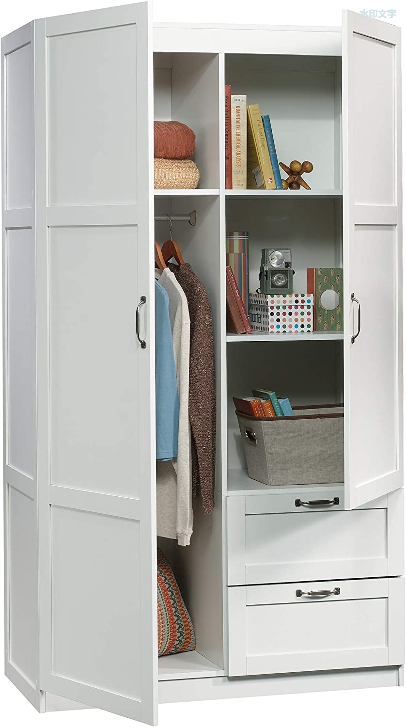 Sauder Large Storage Cabinet Soft White Finish