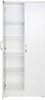 Better Home Products Harmony Wood Two Door Armoire Wardrobe Cabinet in White