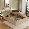 Modern bedroom furniture multifunction storage bed Multifunctional solid wood queen storage soft family bed designer