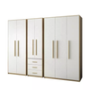 Hot Selling 4 Door Storage Cabinet with Melamine Modern Customization Bedroom Wardrobes with Drawers And Rollers