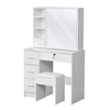 Modern Design PB Board Dressing Table with Mirror And Stool