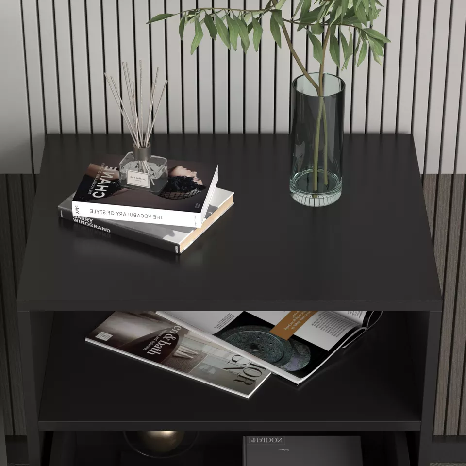 Modern Style Bedroom Furniture Metal Frame Side Table Bedside Table Nightstand White Hotel Bedside Table