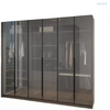 Modern Closets Wall Wardrobe Bedroom Furniture Door Dressing Grey Glass Home Furniture Swing Wardrobe,bedroom Furniture Wooden