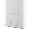 TOPWELL Wardrobe Simple Modern Melamine Particle Board Panel Wardrobe Storage Cabinet Closet Bedroom Wardrobes