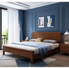 Kainice European solid wood bed children's solid wood economical Japanese simple modern double wedding bed frame