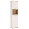 FURNITURE TO GO 4 KIDS TALL 2 DOOR CABINET LEMON HANDLES OAK WHITE