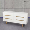 Nordic Scandinavian Wood Chest Of Drawers Storage Cabinet Clothes Cupboard Design Wooden 6 Drawers Storage Cabinet