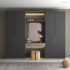Bedroom Fashion Custom Built Glass Walkin Wardrobes I Shape Bedroom Furniture Swing Door Wardrobe