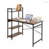 space saving corner laptop stand sit stand study writing work desk for kid wooden l shaped office desk with shelves